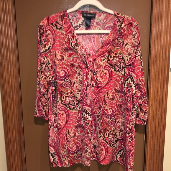 I.N.C. Paisley Pattern Tunic - Picture 3 of 12